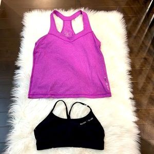 Reebok CrossFit Tank and Sports Bra Bundle. Tank Large, Sports Bra Medium